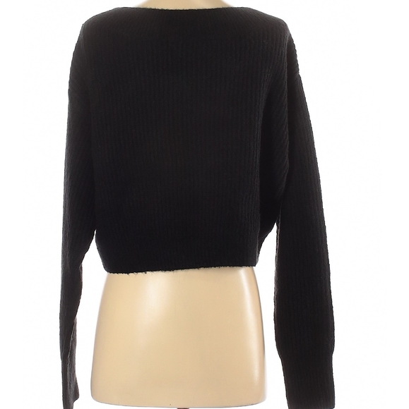 Anthropologie Line & Dot black cropped sweater - Picture 2 of 10